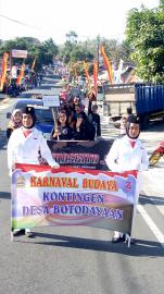 Meriahkan HUT RI ke 74 Desa Botodayaan ikut Karnaval Budaya 